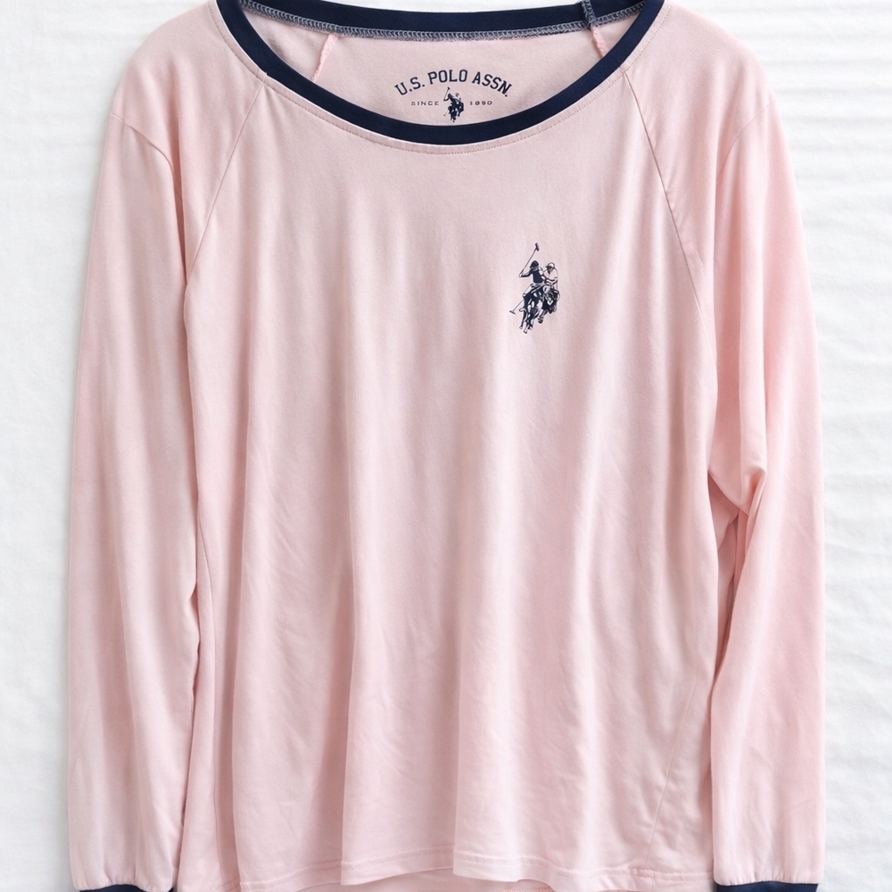 U.S. Polo Assn. Pink Long Sleeve Shirt